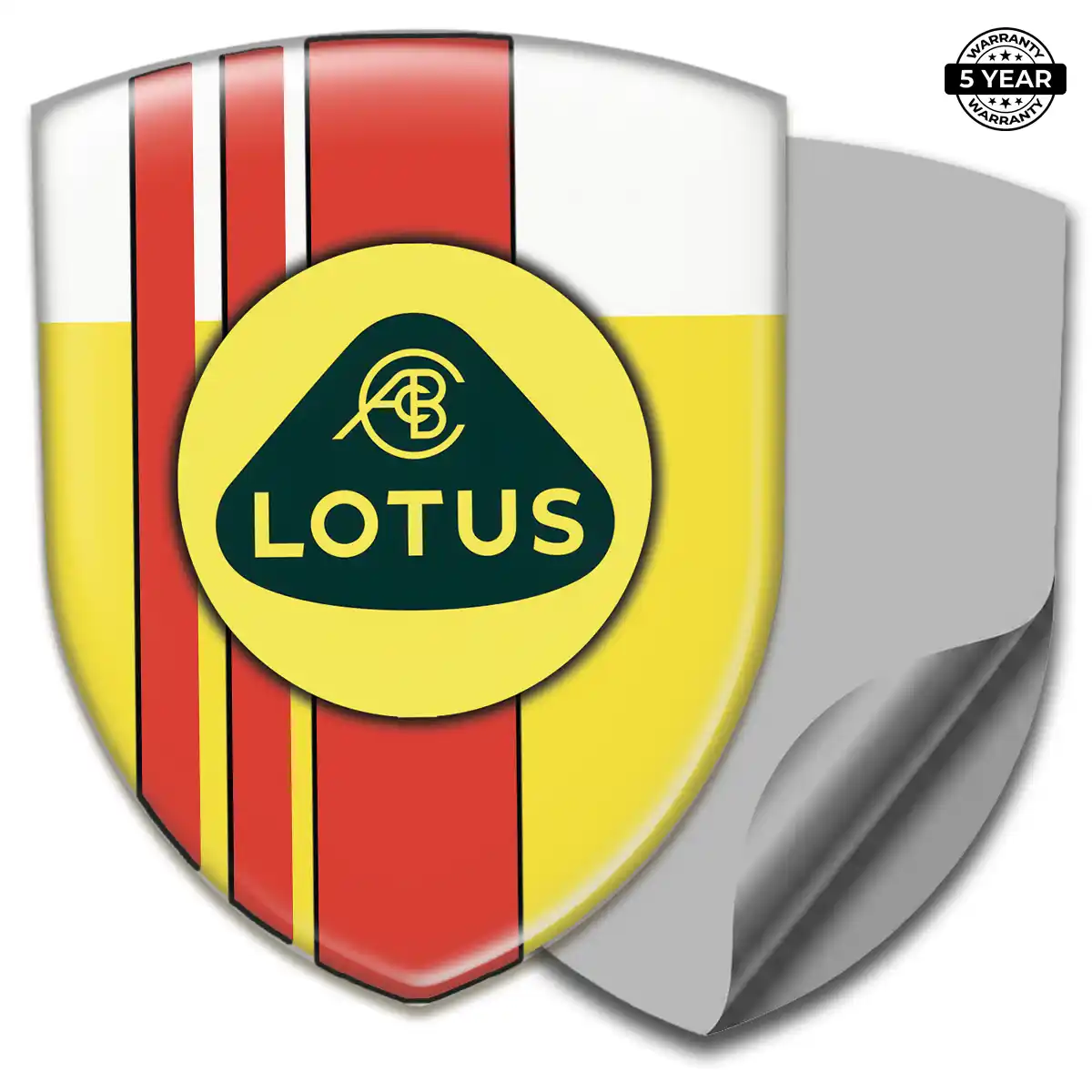 Lotus Domed Logo Decal Premium Dome