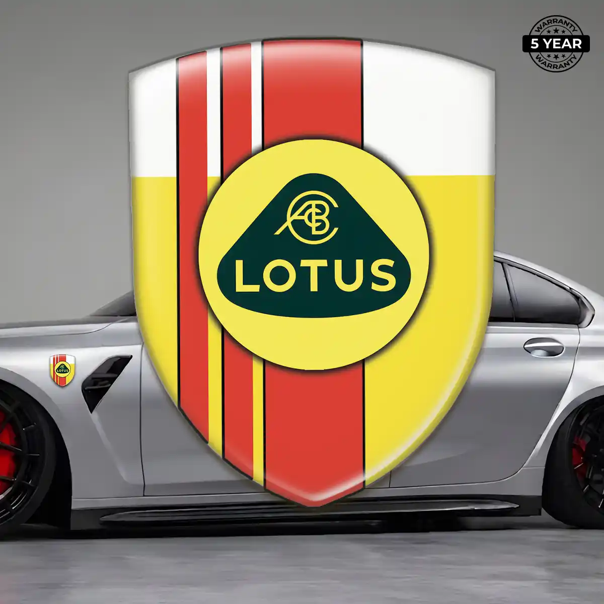 Lotus Domed Logo Decal Premium Dome