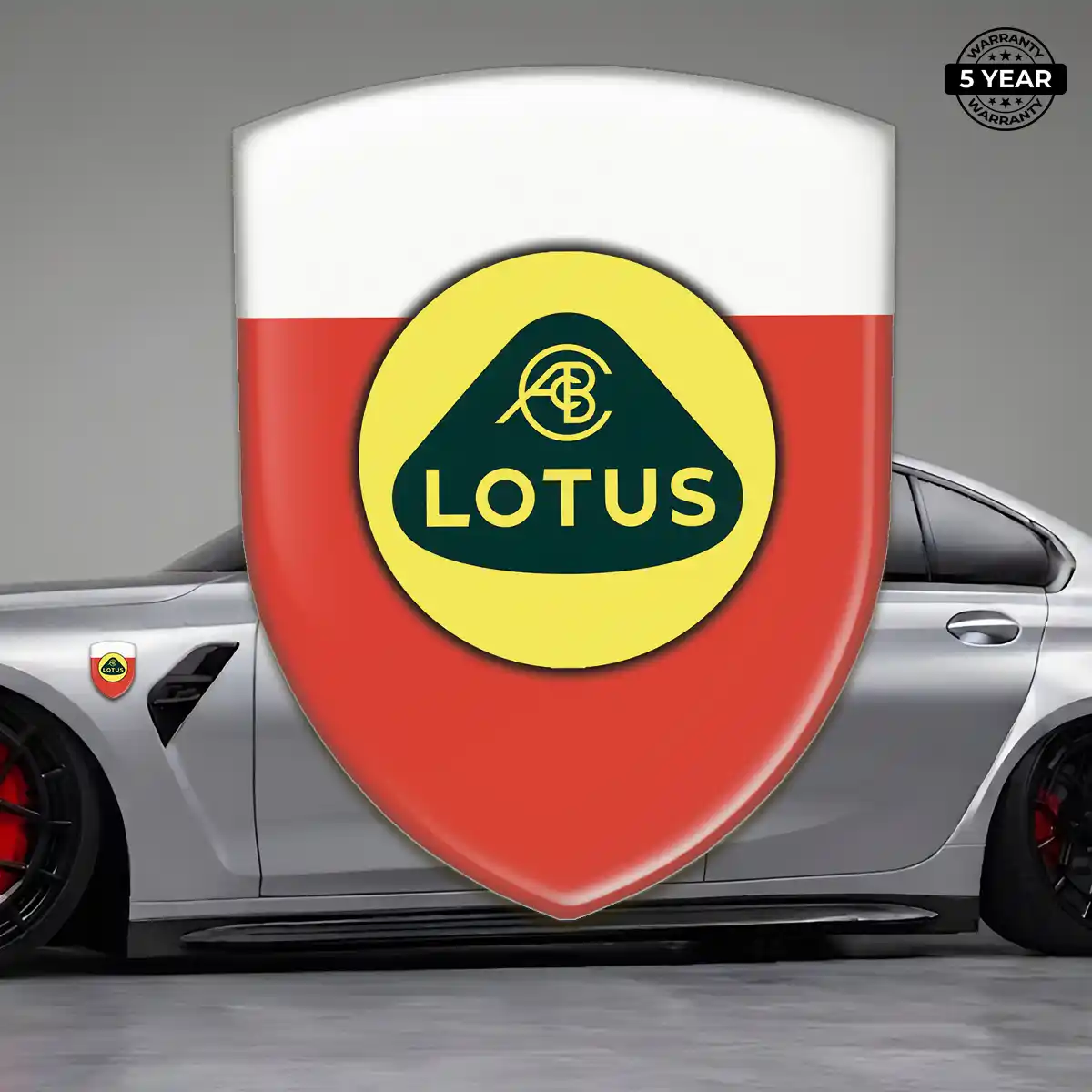 Lotus Domed Logo Decal Refined Design