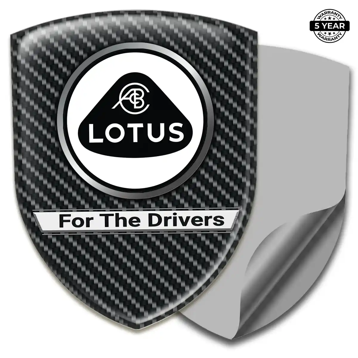 Lotus Domed Logo Decal Resin Elite