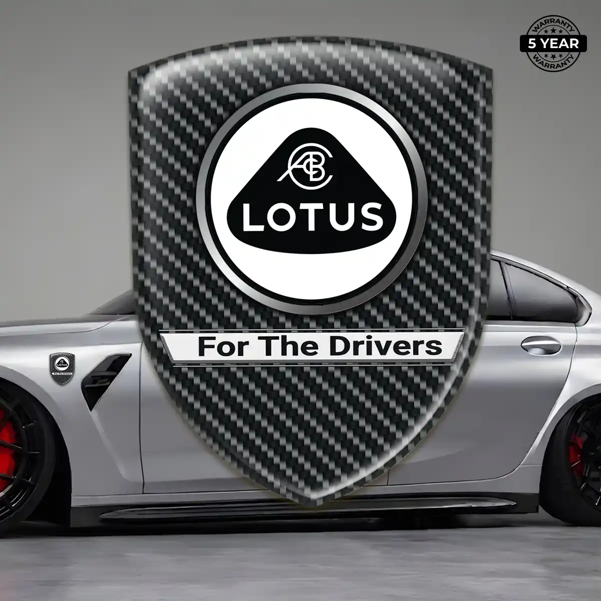 Lotus Domed Logo Decal Resin Elite