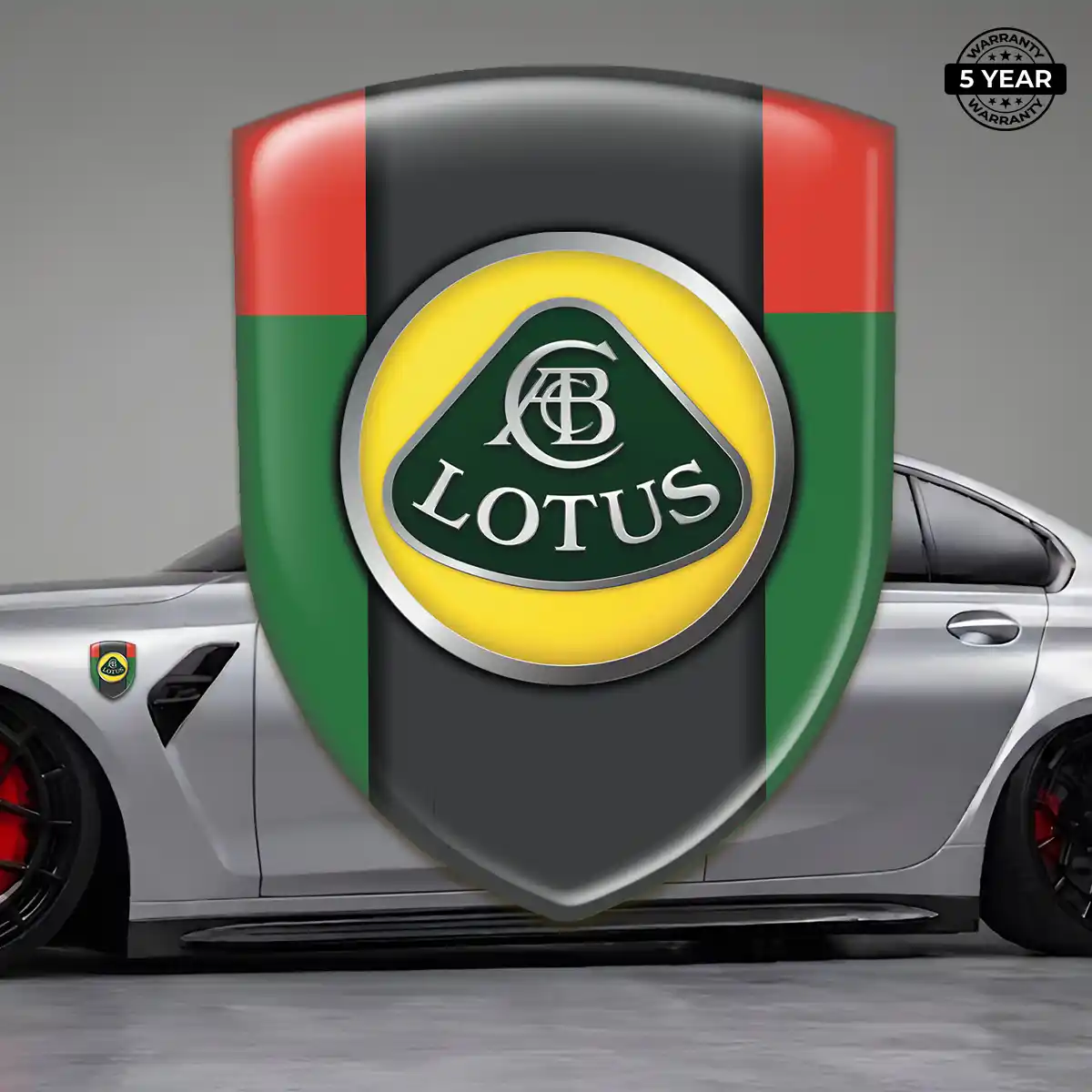 Lotus Domed Logo Decal Resin Luxe