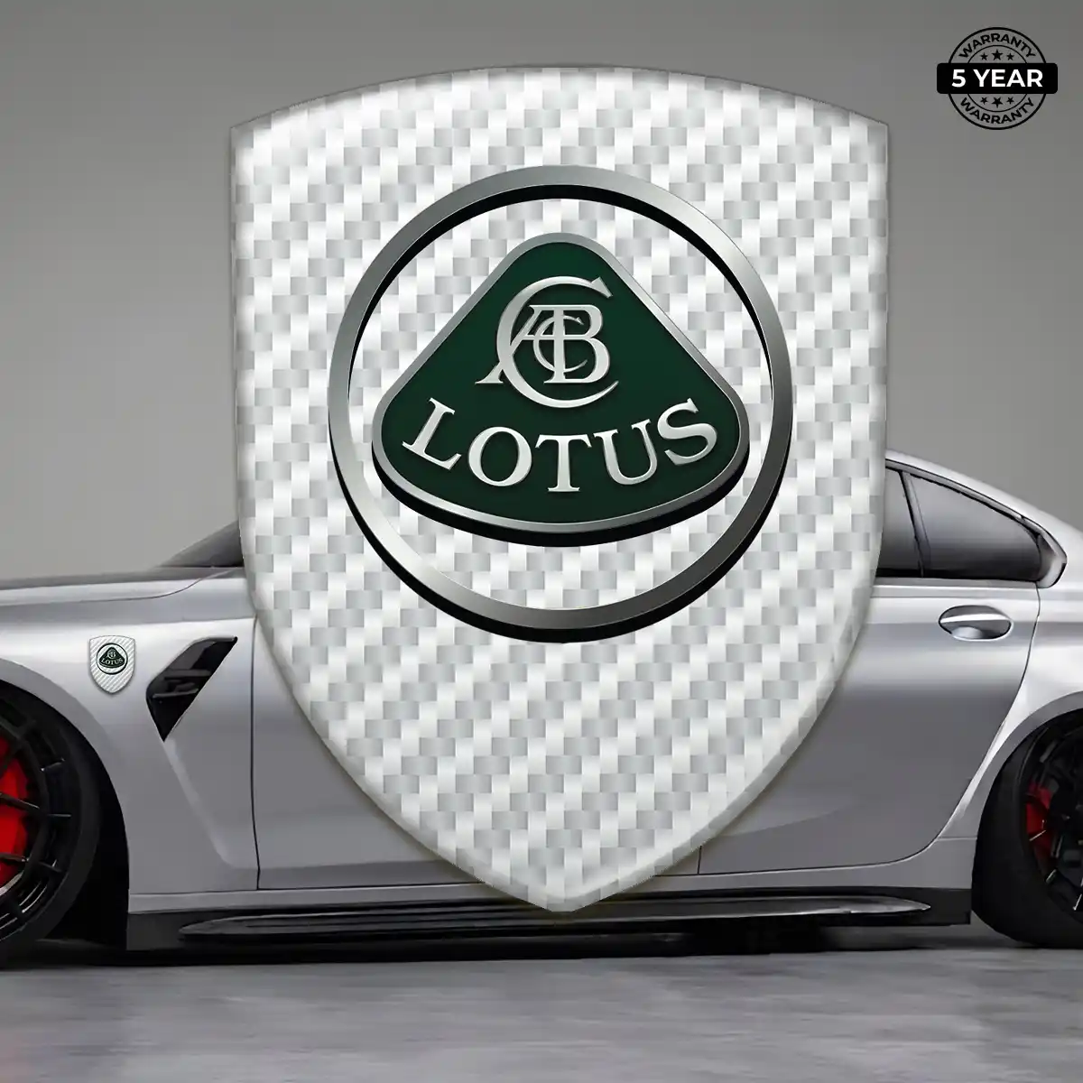 Lotus Domed Logo Sticker Cabin Style