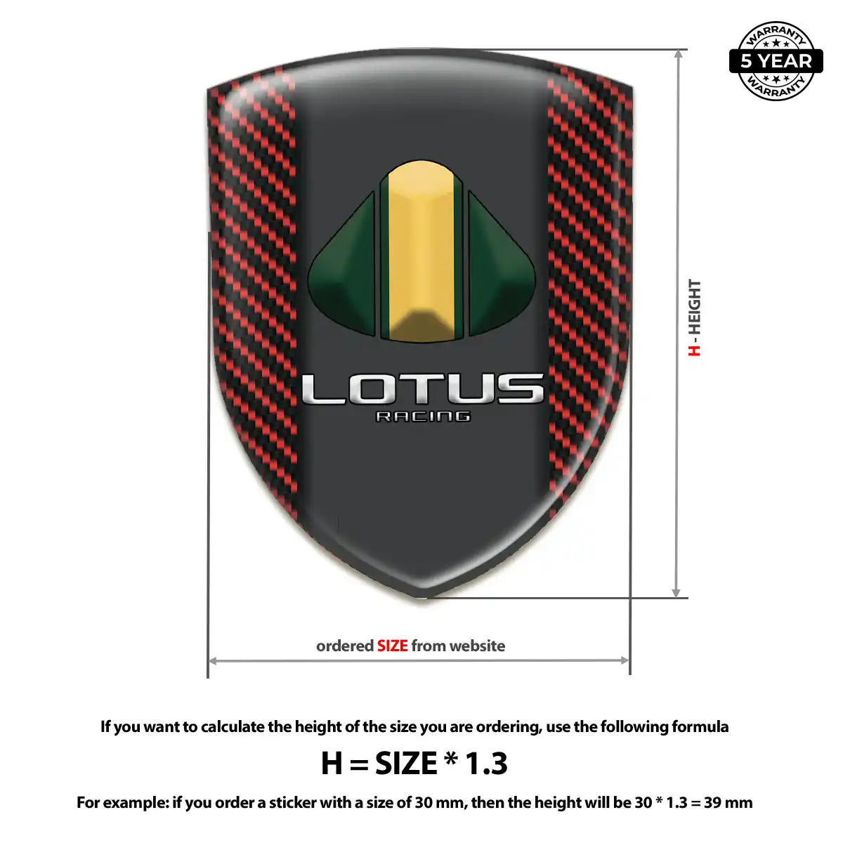 Lotus Domed Logo Sticker Deluxe Edition