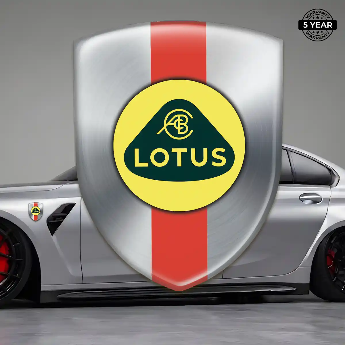 Lotus Domed Logo Sticker Interior Luxe