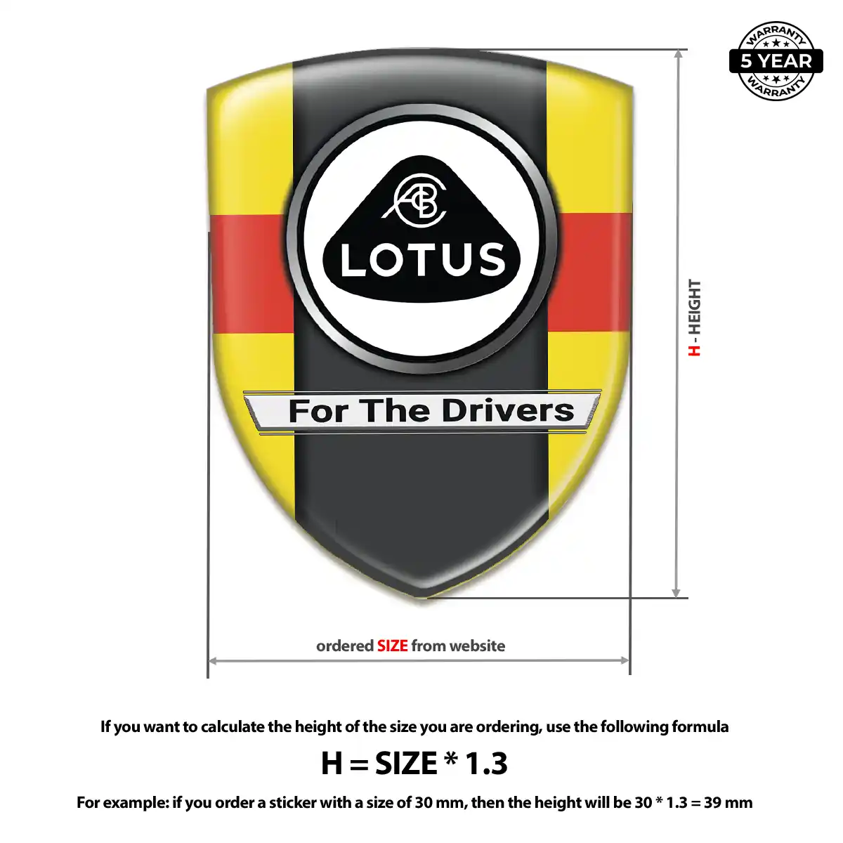 Lotus Domed Logo Sticker Noble Edition