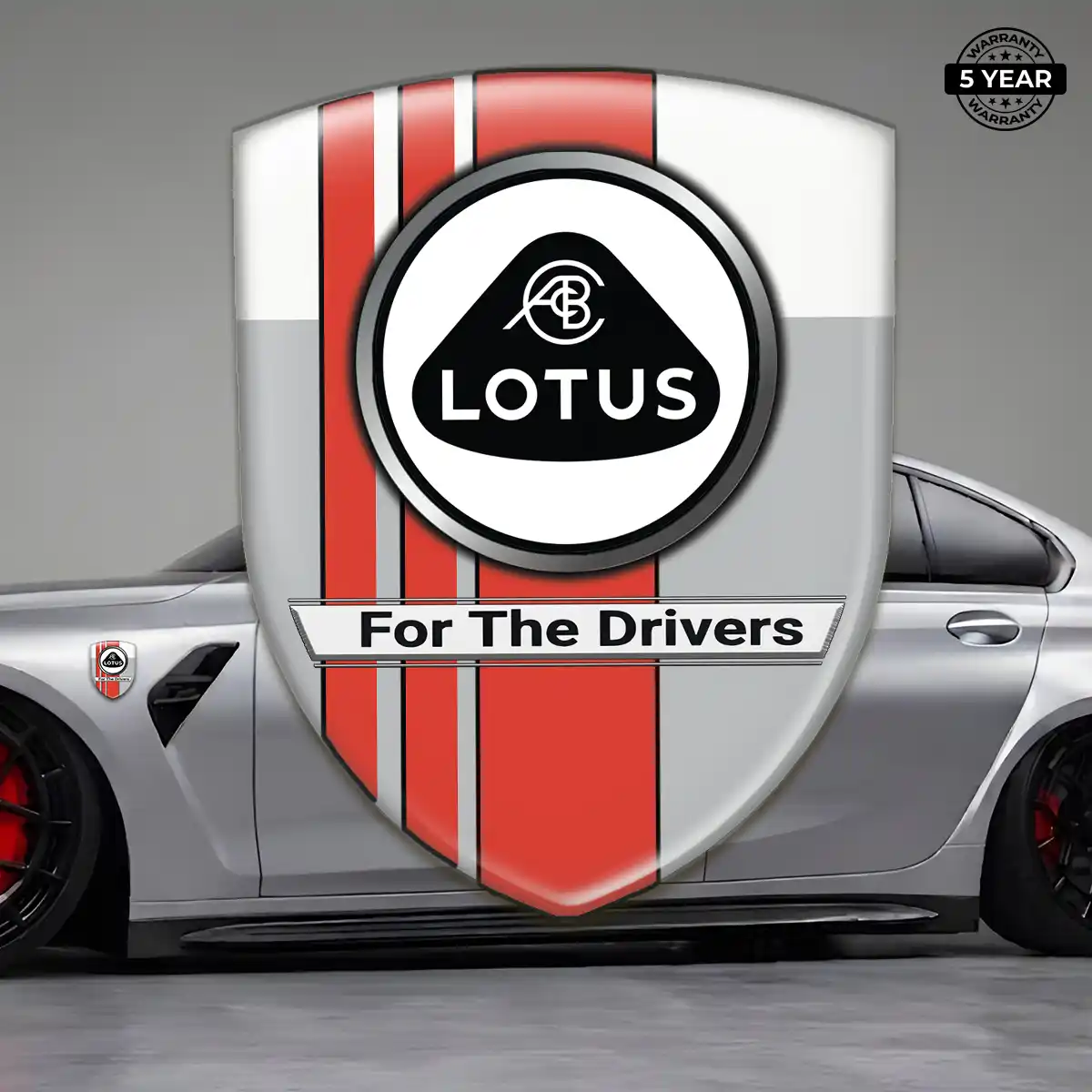 Lotus Domed Logo Sticker Outer Style