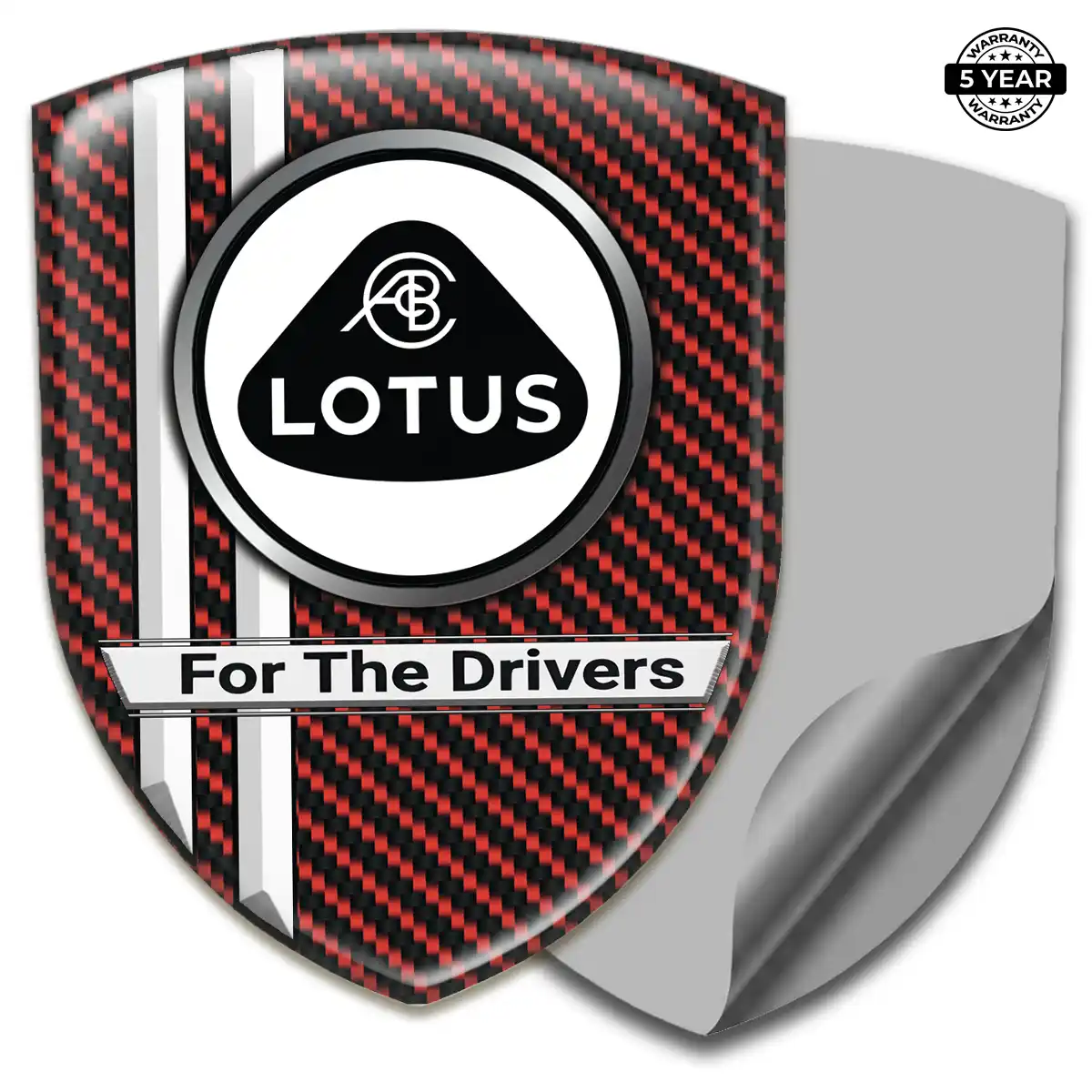 Lotus Domed Logo Sticker Premium Dome