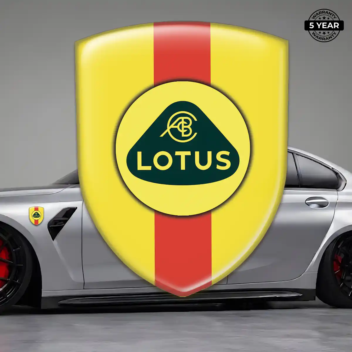Lotus Domed Logo Sticker Prime Quality