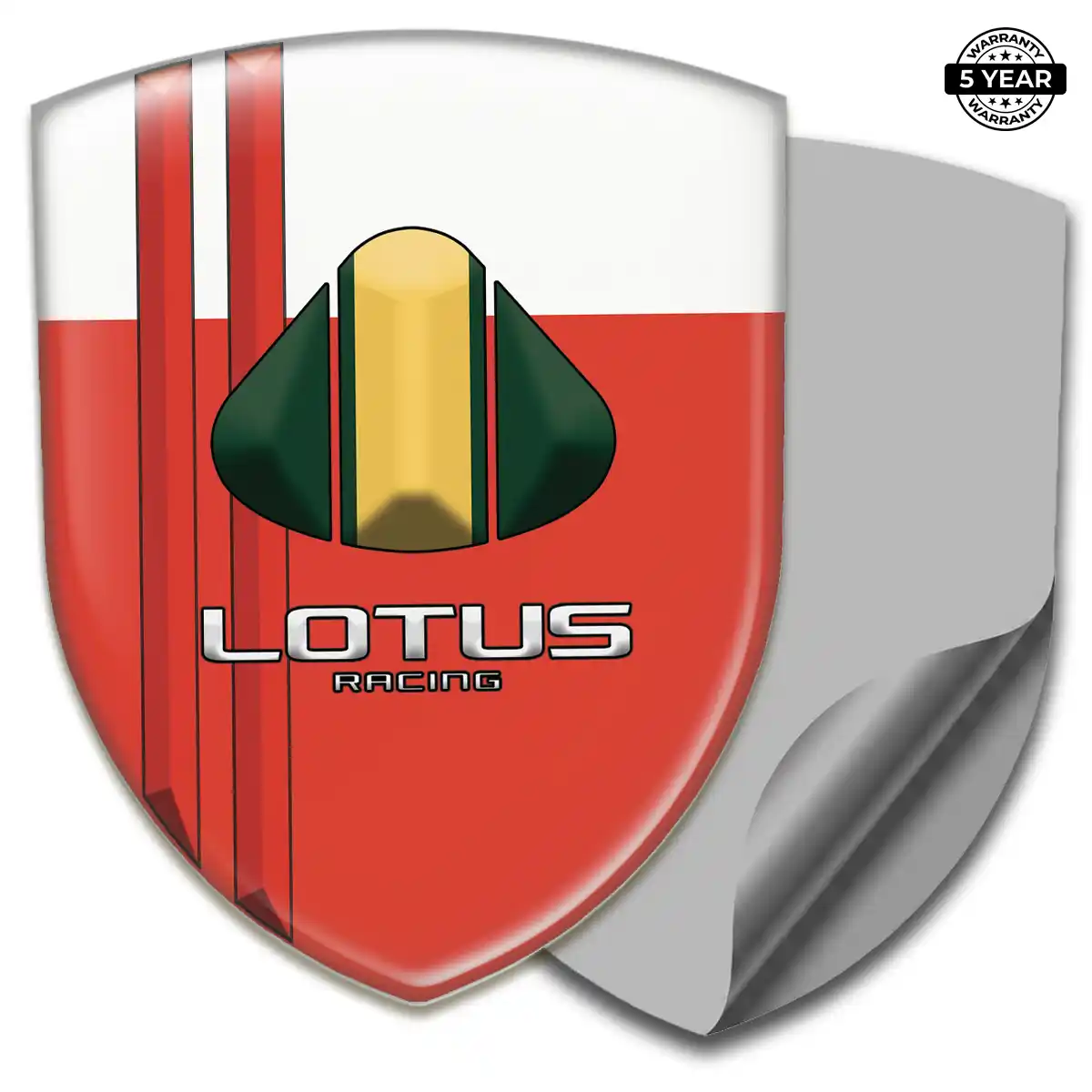 Lotus Domed Logo Sticker Refined Design