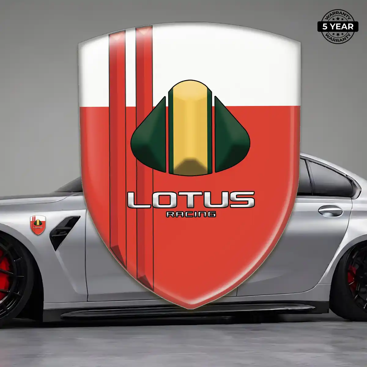 Lotus Domed Logo Sticker Refined Design