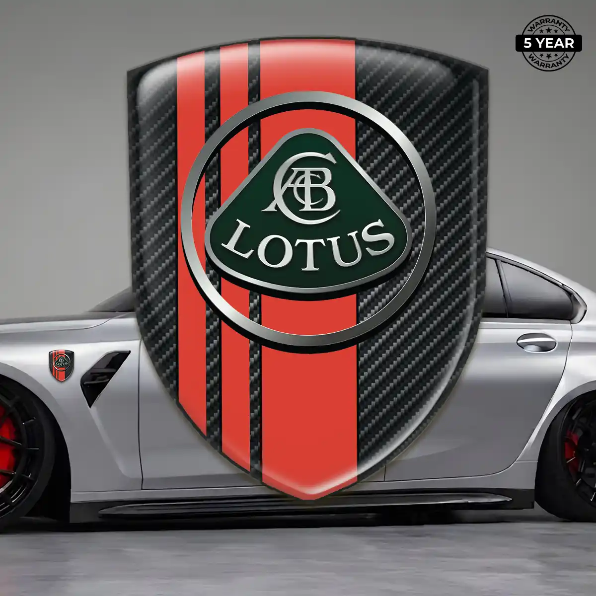 Lotus Domed Logo Sticker Signature Grade