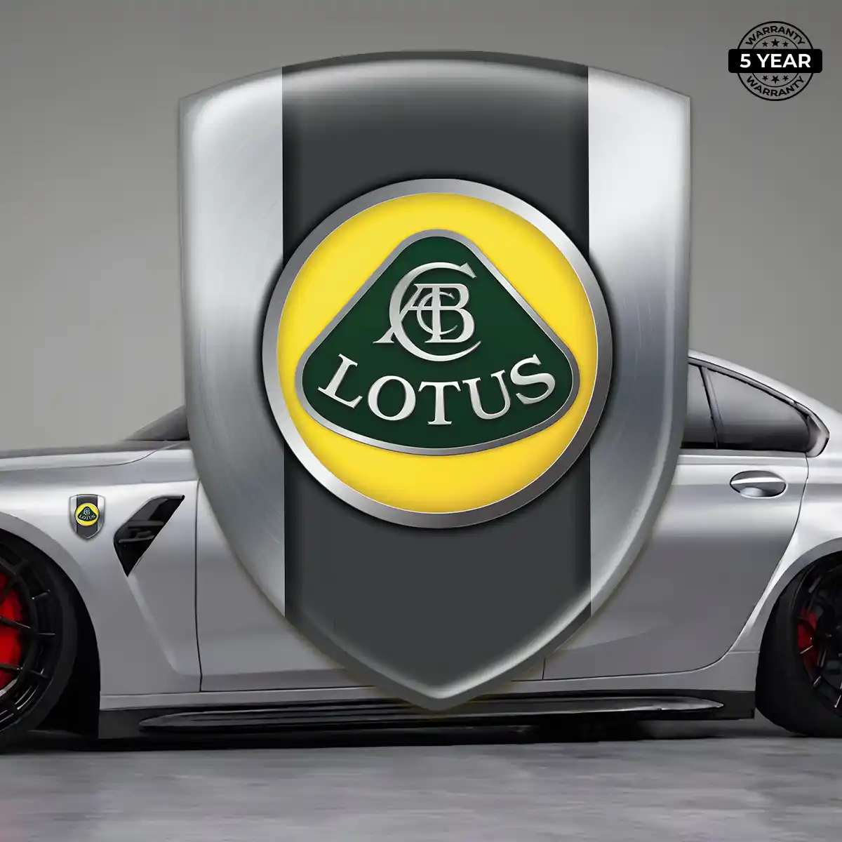Lotus Domed Logo Sticker Superior Craft