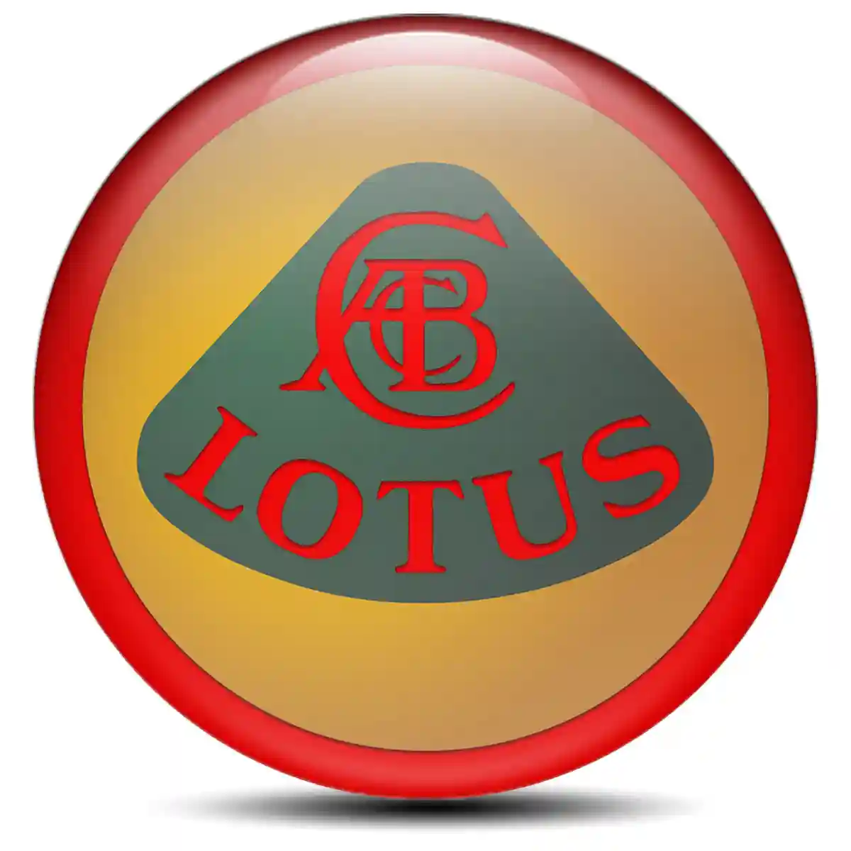 Lotus Domed Sticker Self-Adhesive High Quality