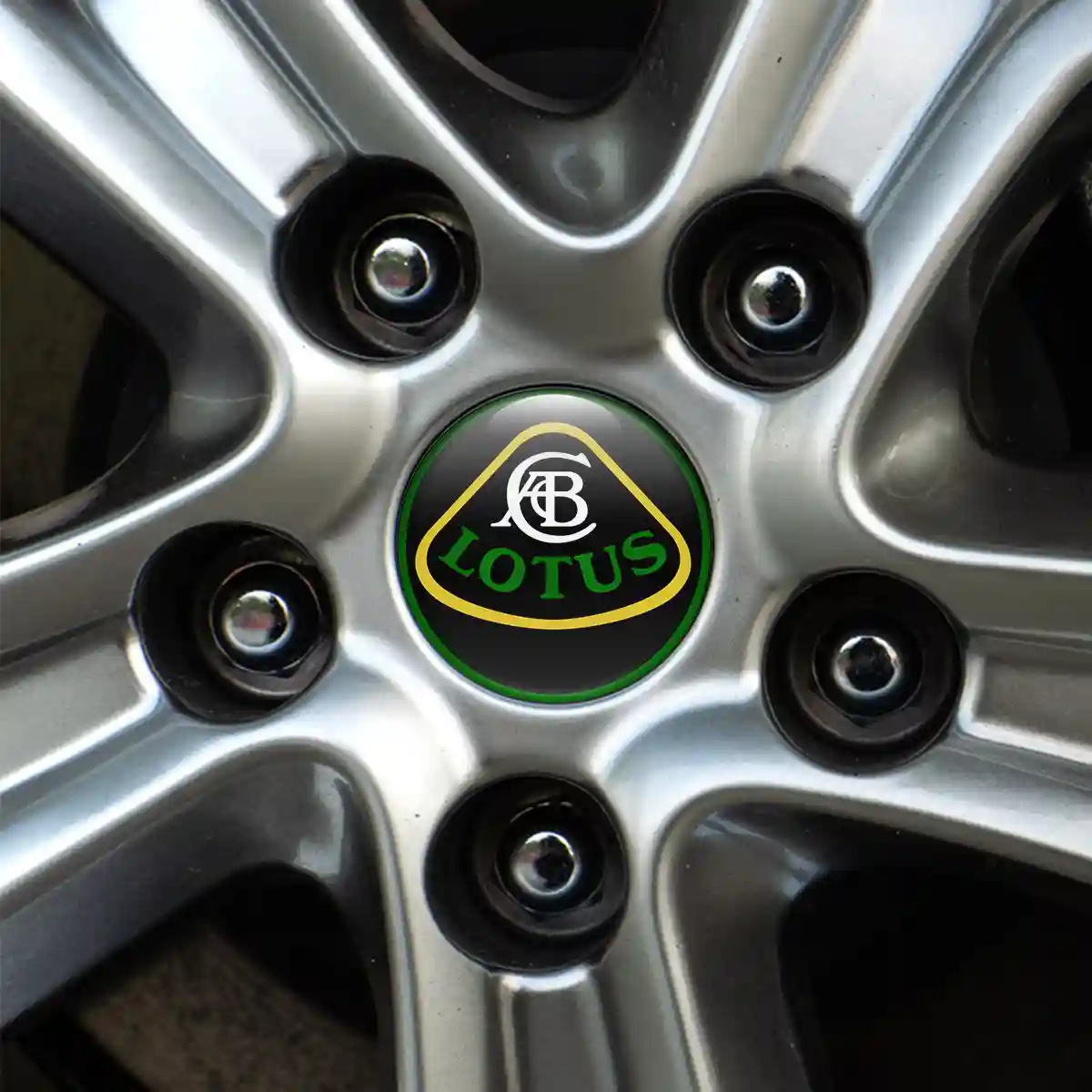 Lotus Domed Sticker Stylish Design