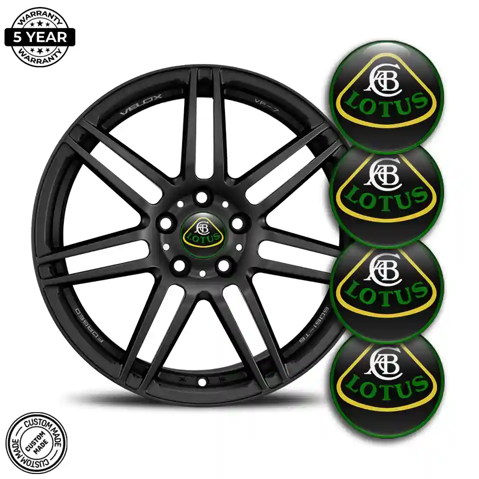Lotus Domed Sticker Stylish Design