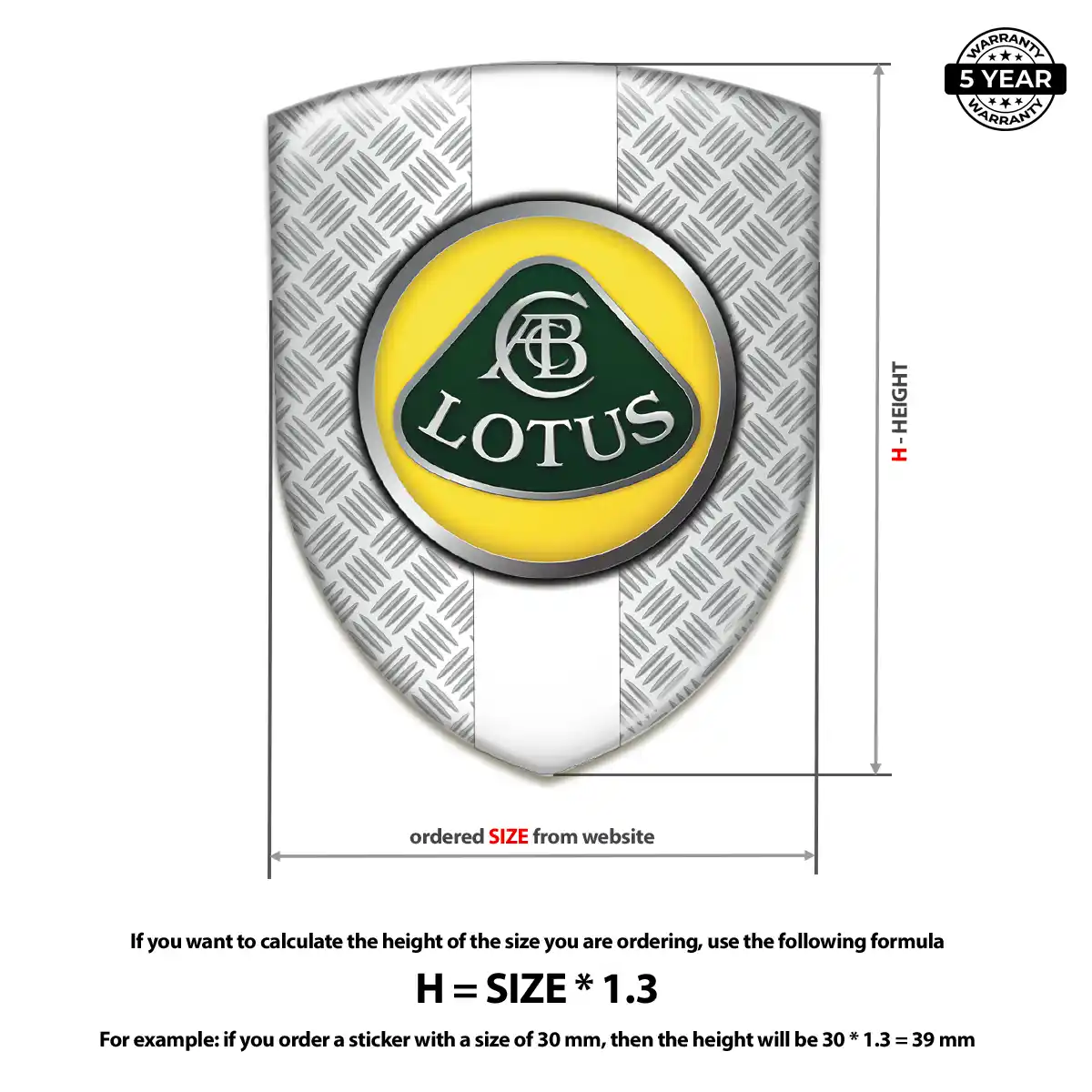 Lotus Emblem Badge Exterior Luxe