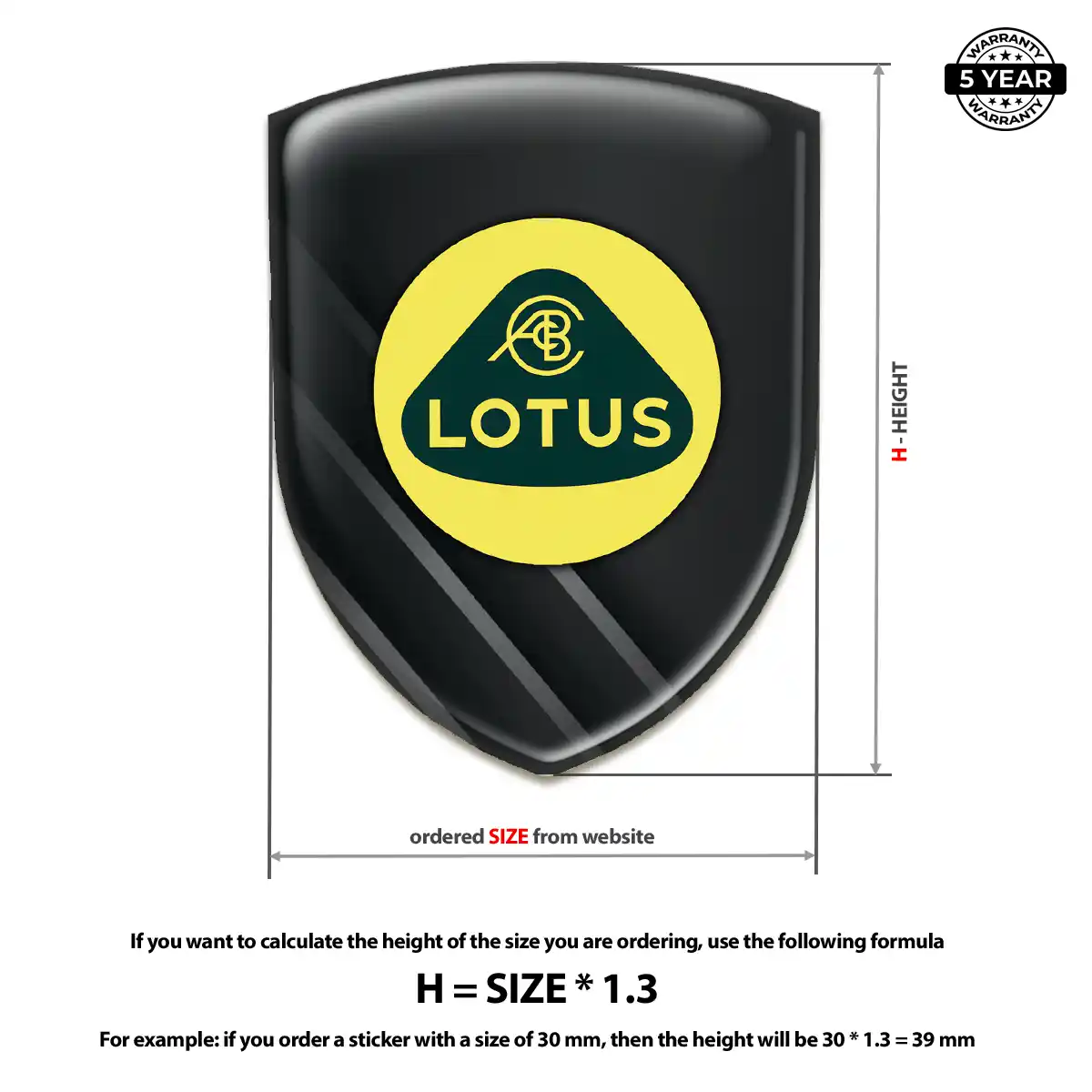 Lotus Emblem Badge Logo Cabin Style