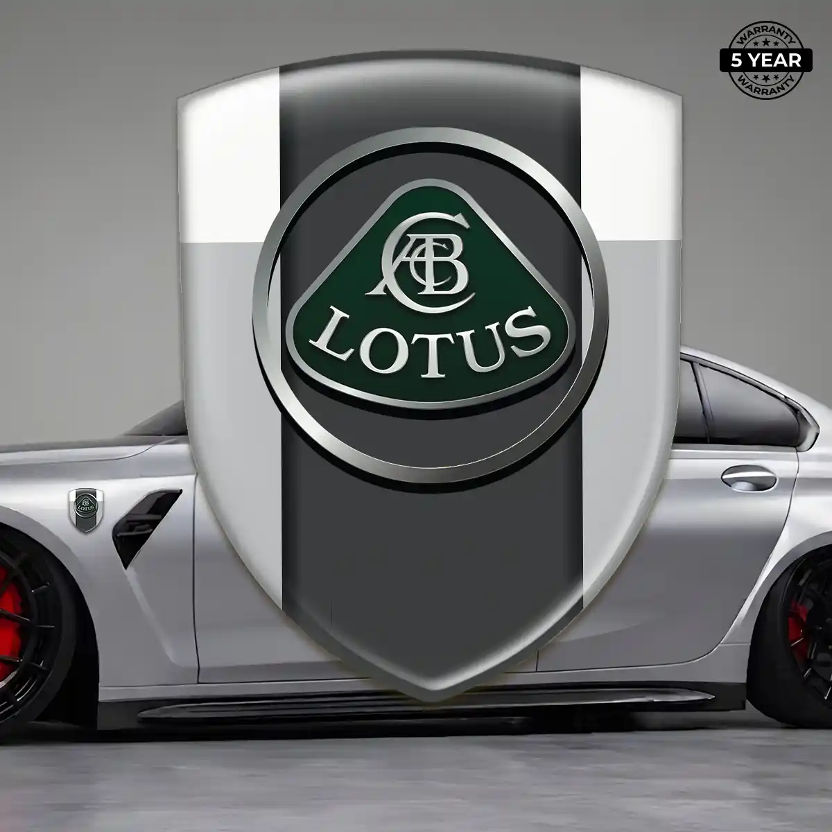 Lotus Emblem Badge Logo Elite Finish