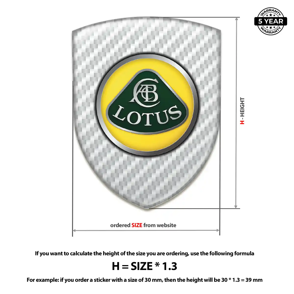 Lotus Emblem Badge Logo Exterior Luxe