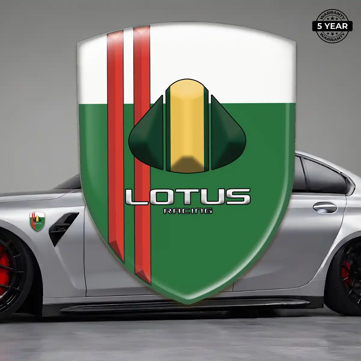 Lotus Emblem Badge Logo Opulent Line