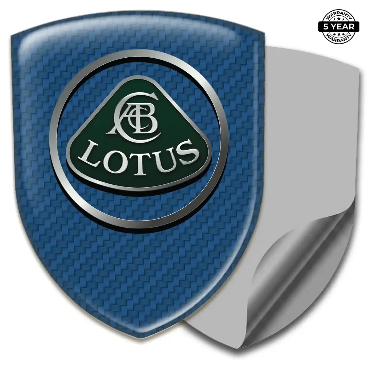 Lotus Emblem Badge Logo Premium Dome