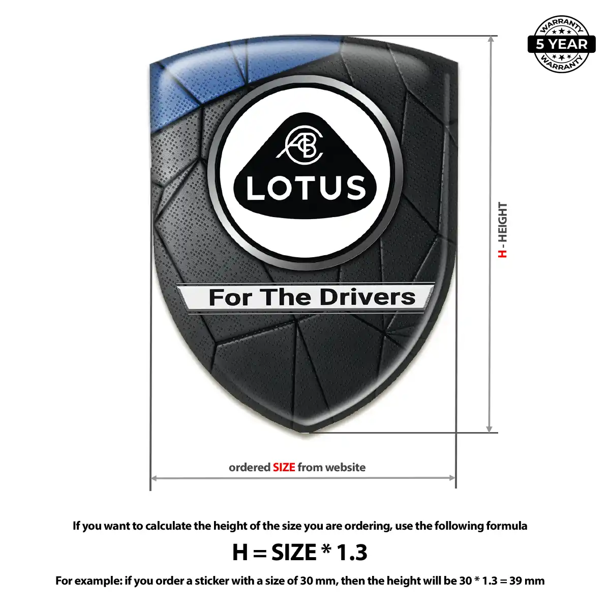 Lotus Emblem Badge Logo Prestige Line