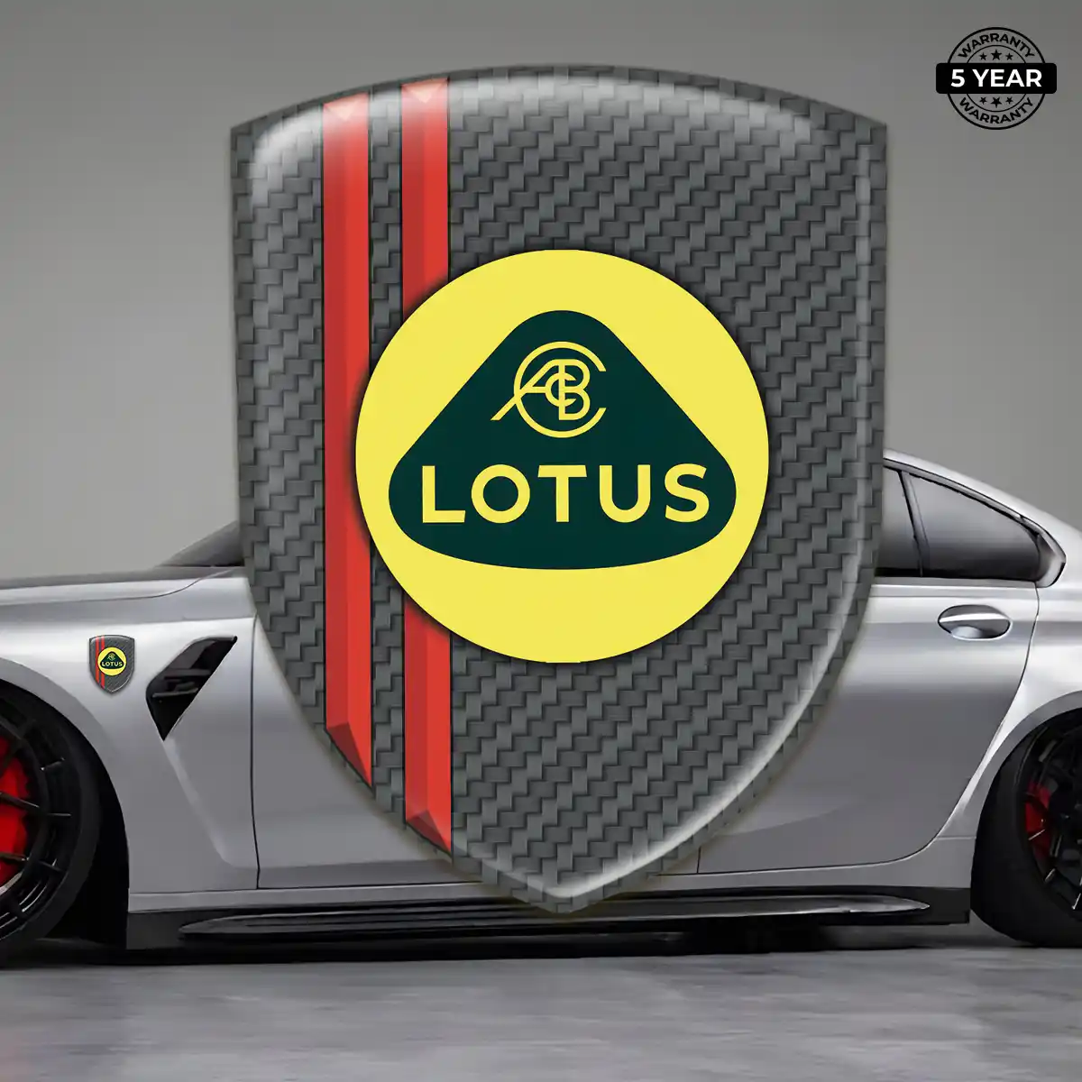 Lotus Emblem Badge Logo Resin Luxe