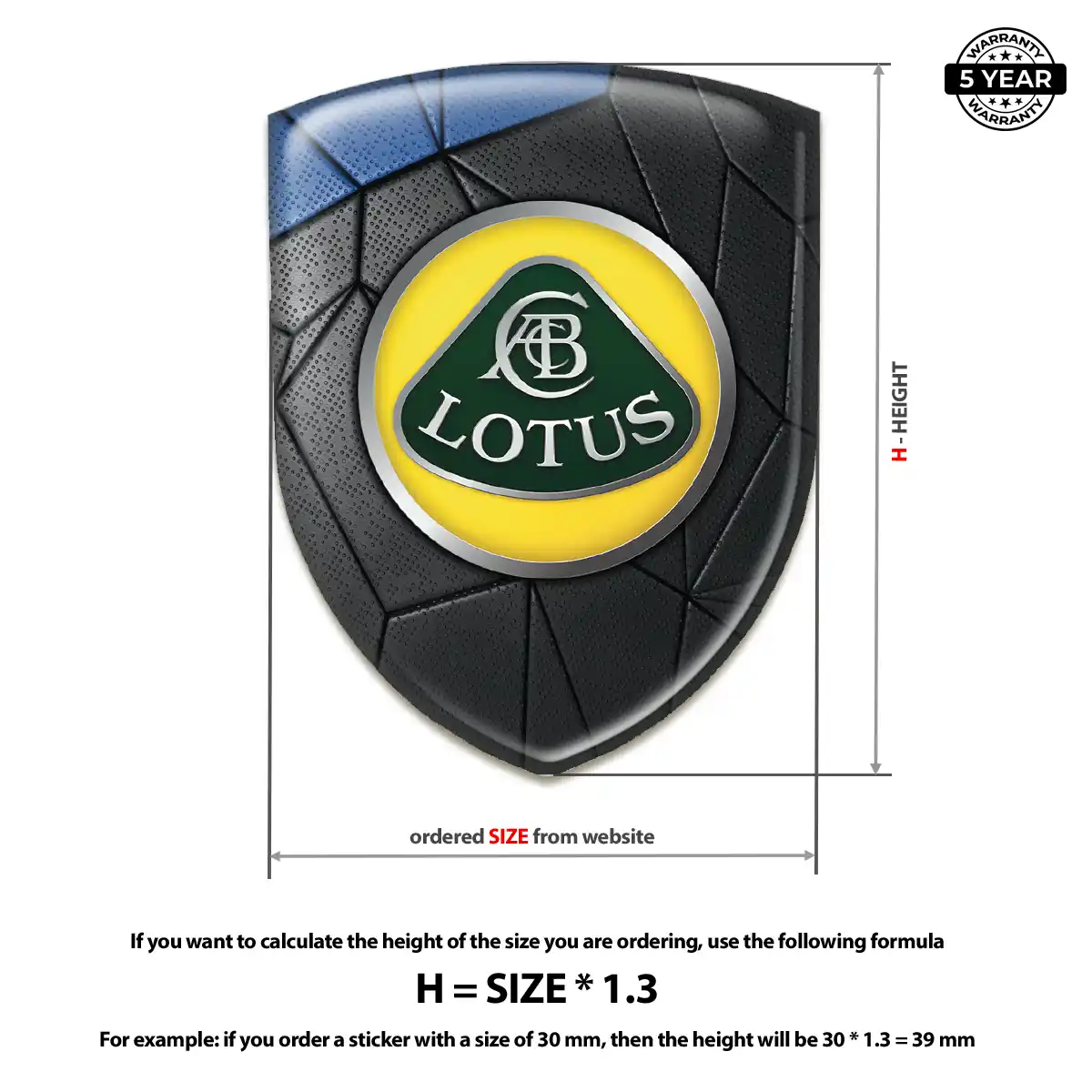 Lotus Emblem Badge Outer Style