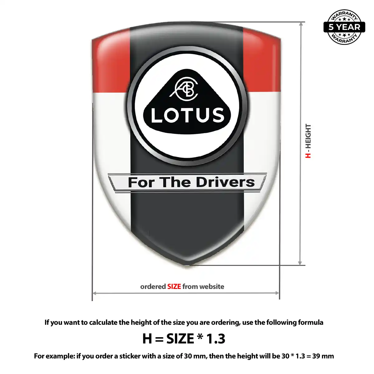 Lotus Emblem Badge Resin Elite