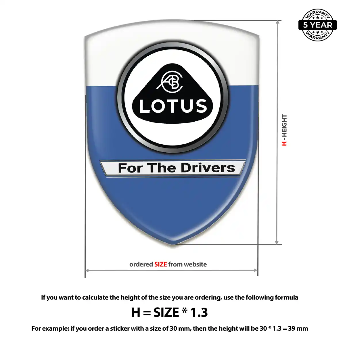 Lotus Emblem Badge Resin Luxe