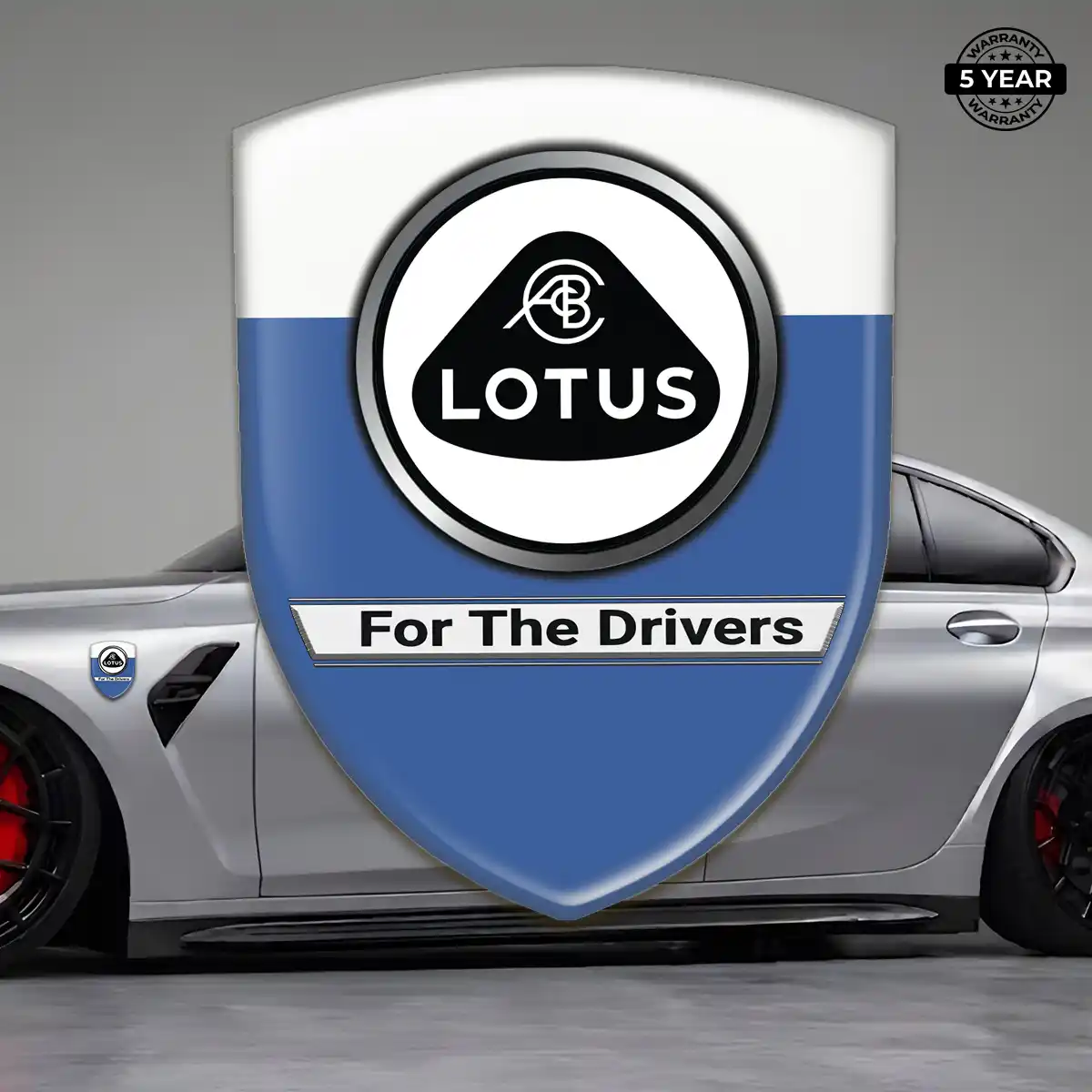 Lotus Emblem Badge Resin Luxe
