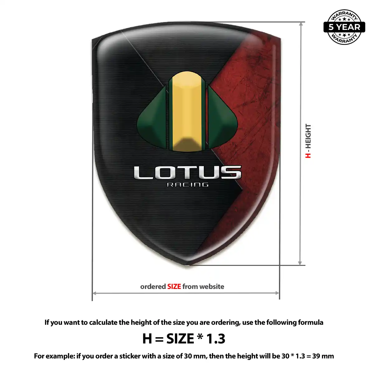 Lotus Emblem Badge Signature Grade