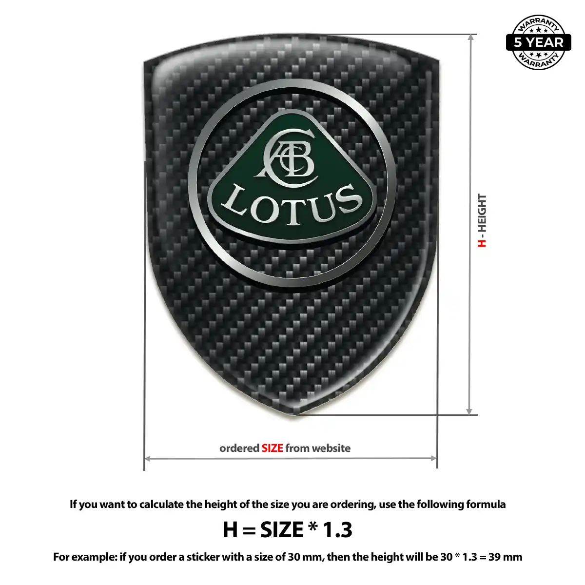 Lotus Emblem Badge Superior Craft