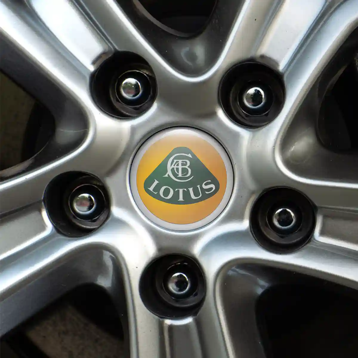 Lotus Emblem Center Hub Cap Self-Adhesive Stylish Design