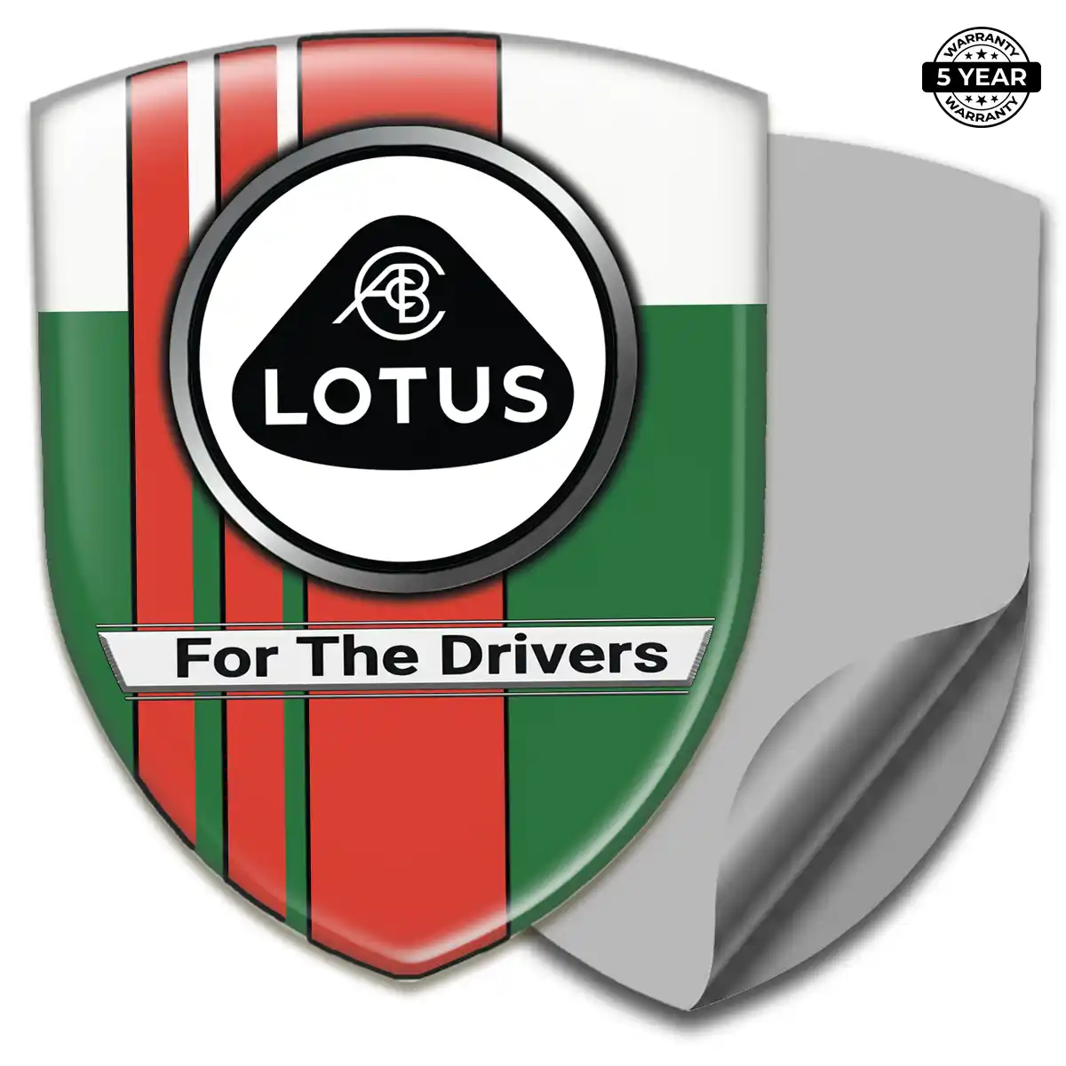 Lotus Emblem Domed Badge Cabin Style