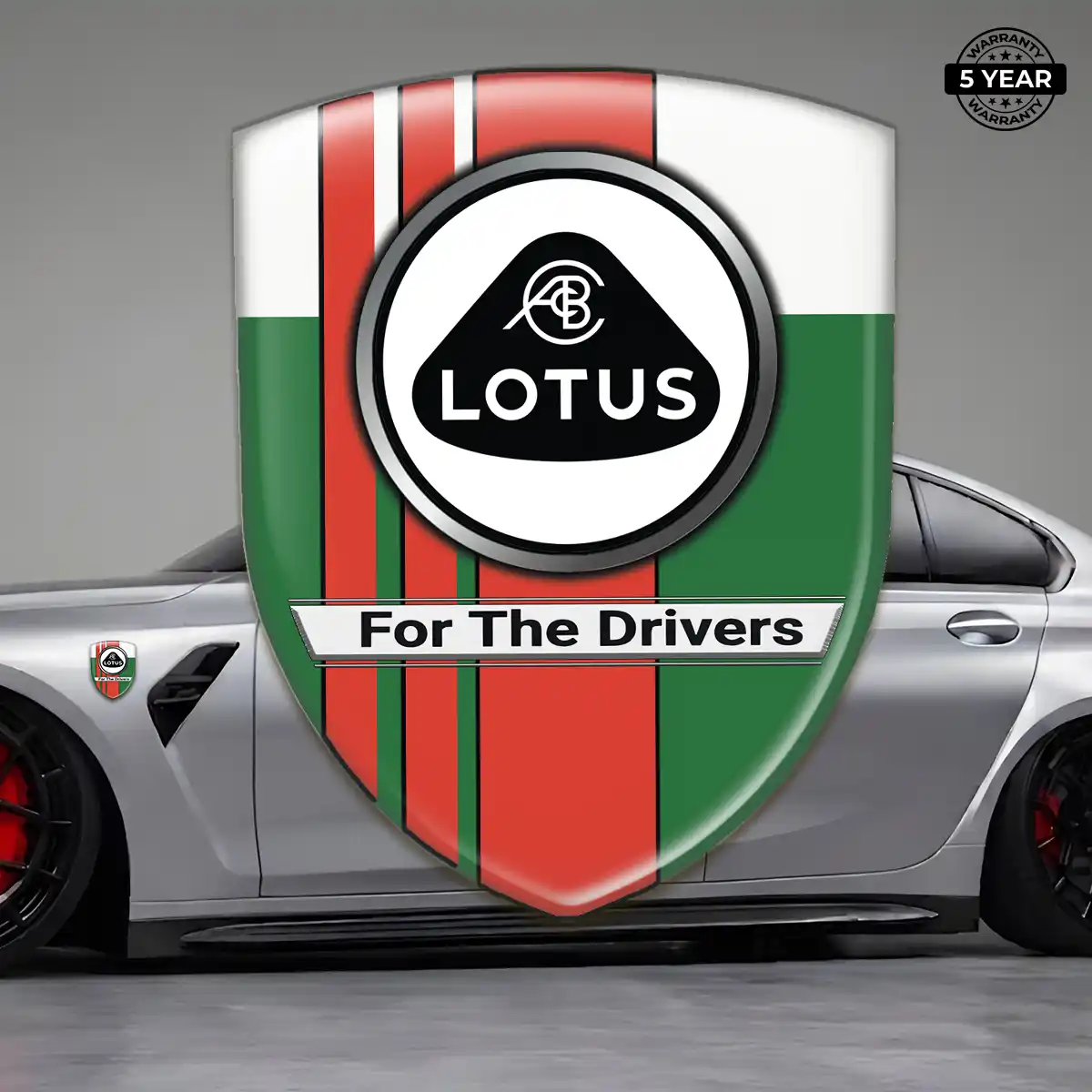 Lotus Emblem Domed Badge Cabin Style
