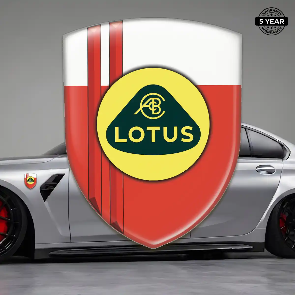 Lotus Emblem Domed Badge Elite Finish