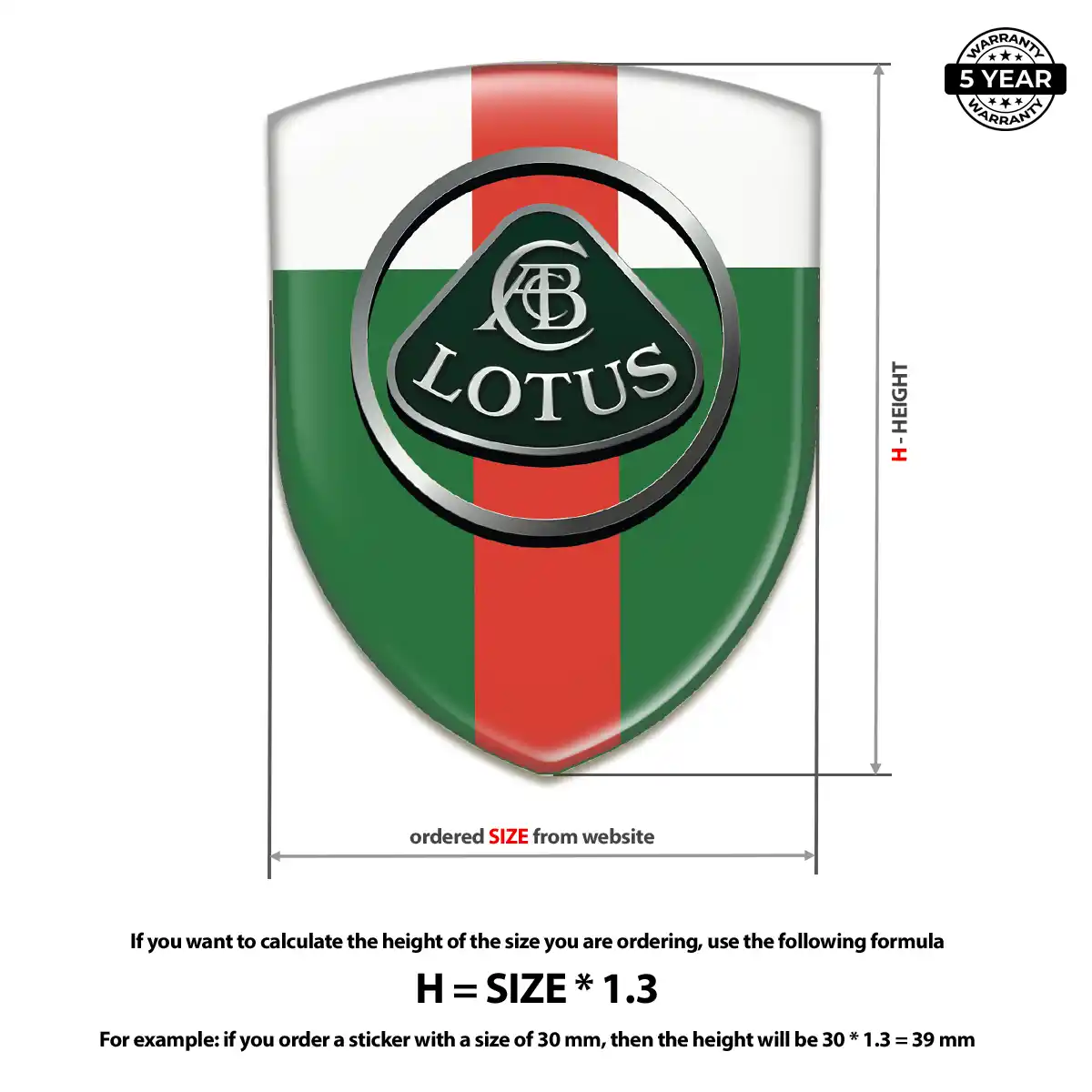 Lotus Emblem Domed Badge Exclusive Series