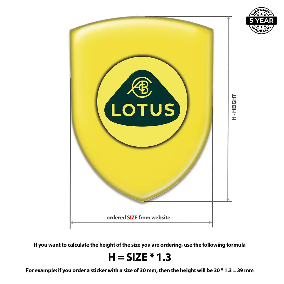 Lotus Emblem Domed Badge Exterior Luxe