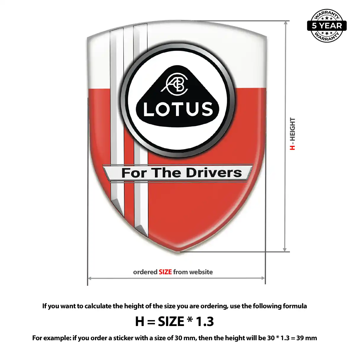 Lotus Emblem Domed Badge Opulent Line