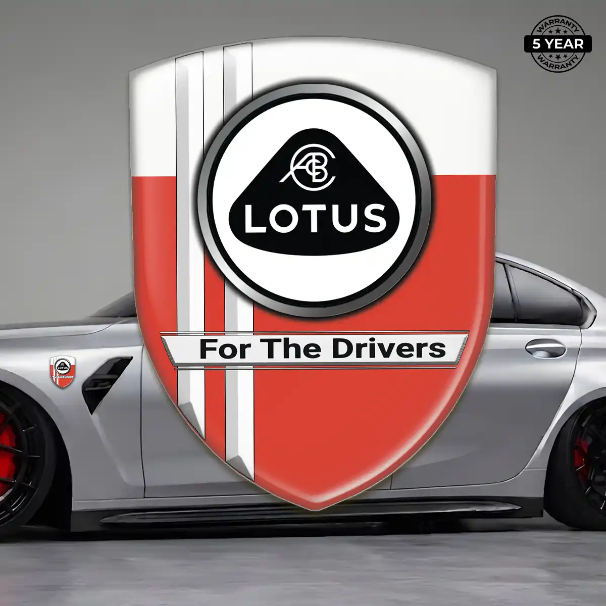 Lotus Emblem Domed Badge Opulent Line