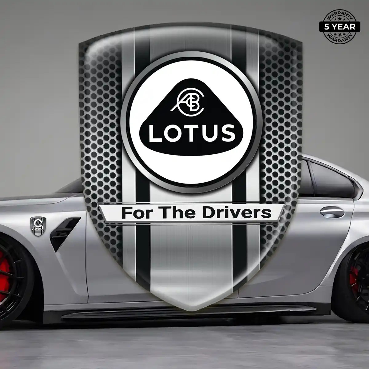 Lotus Emblem Domed Badge Outer Style