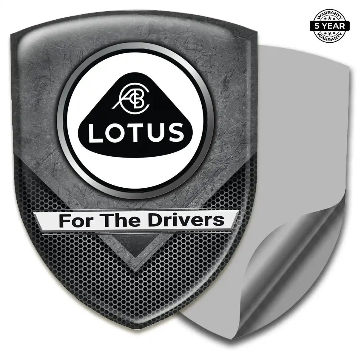 Lotus Emblem Domed Badge Premium Dome