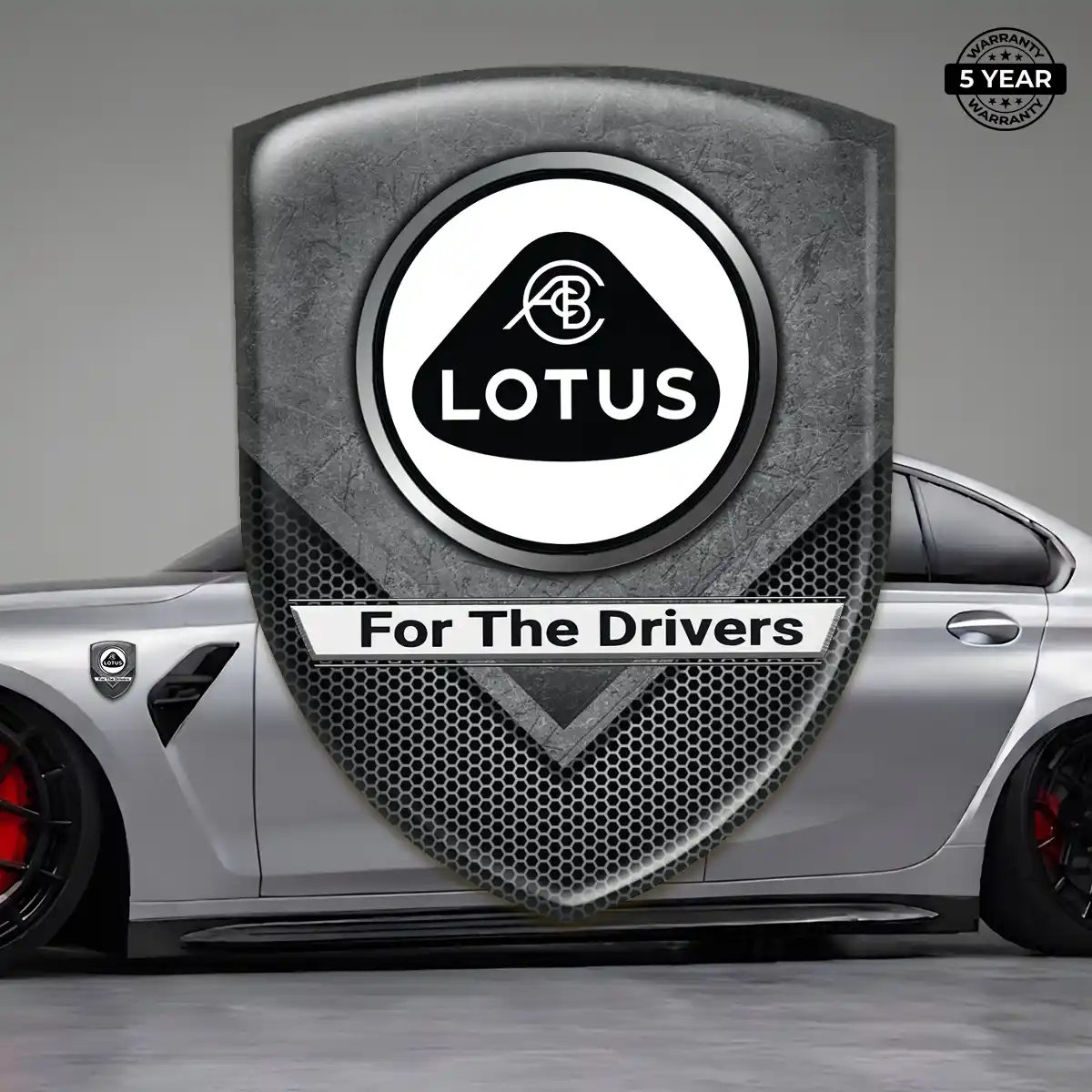 Lotus Emblem Domed Badge Premium Dome