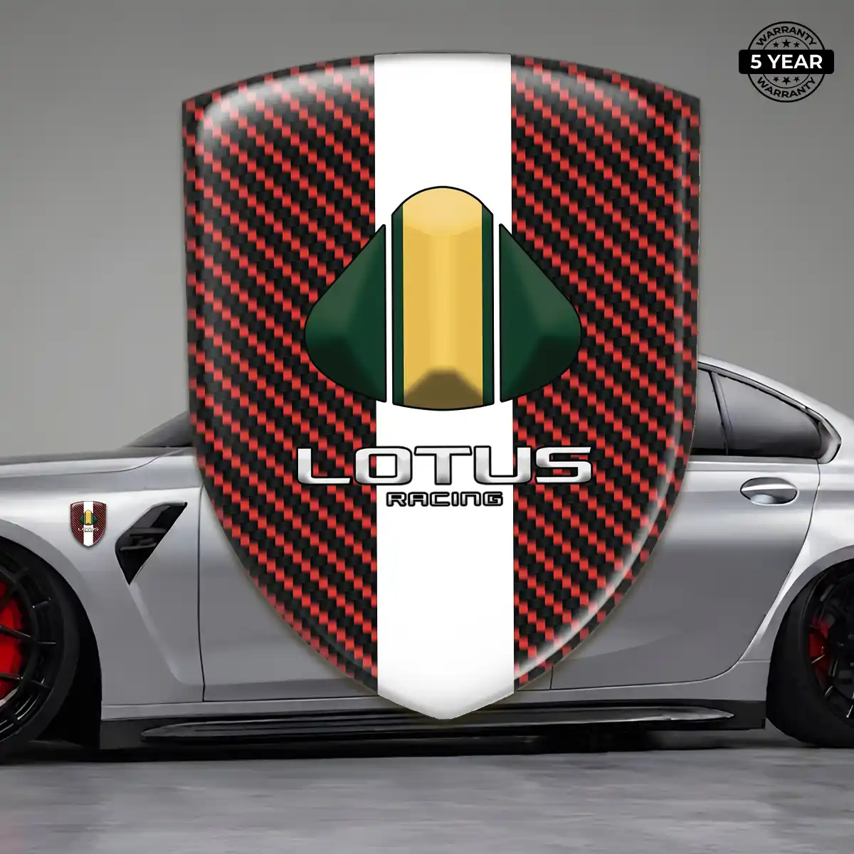 Lotus Emblem Domed Badge Resin Elite