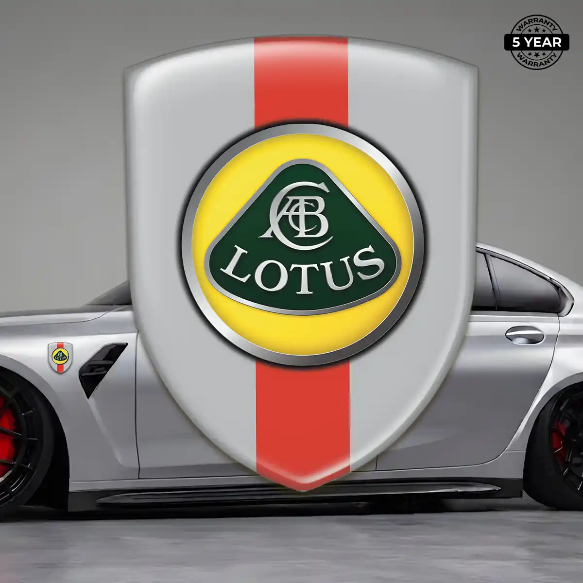 Lotus Emblem Domed Badge Resin Luxe