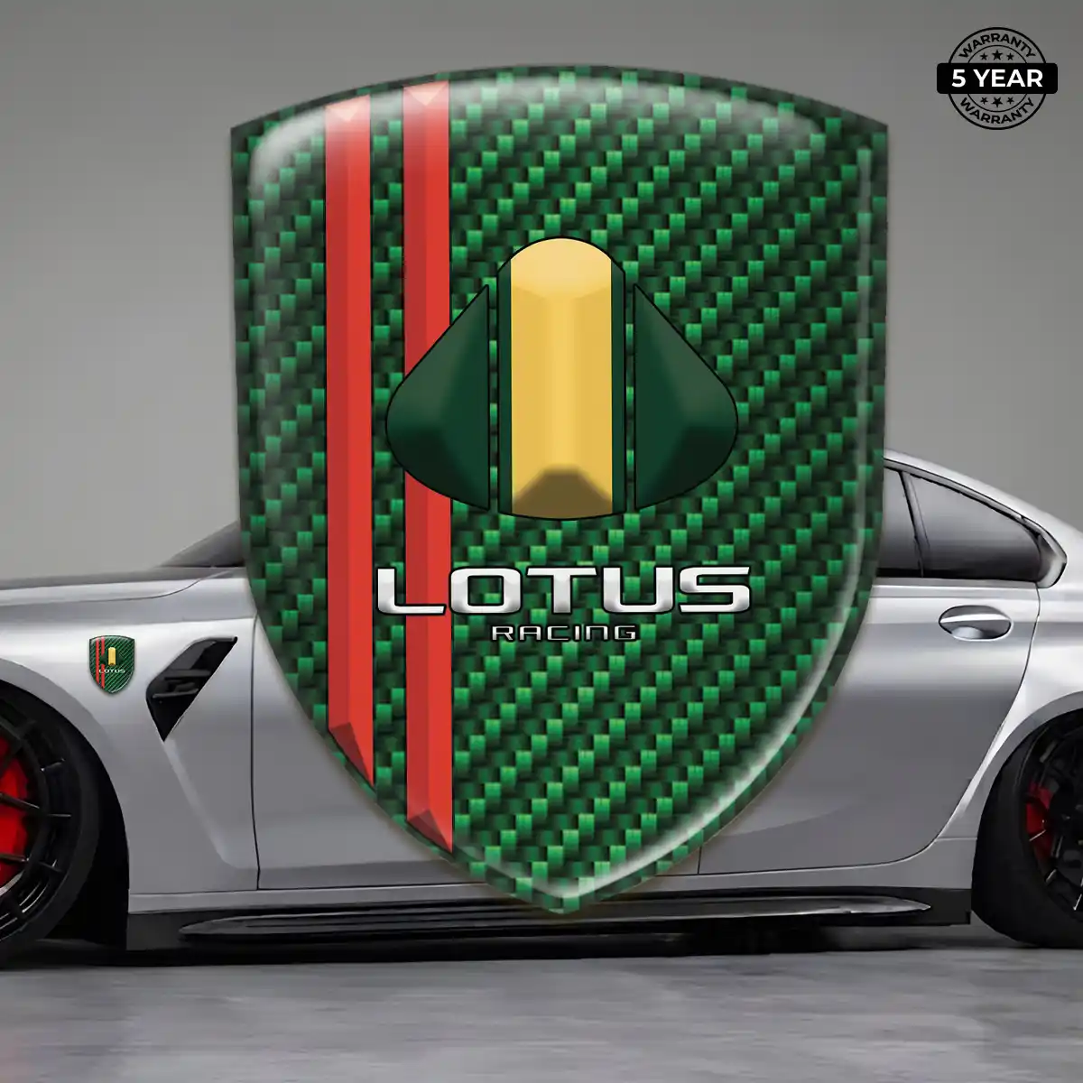 Lotus Emblem Domed Badge Signature Grade