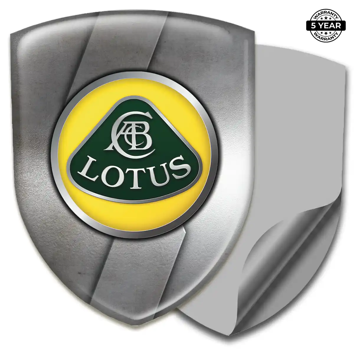 Lotus Emblem Domed Badge Sleek Style