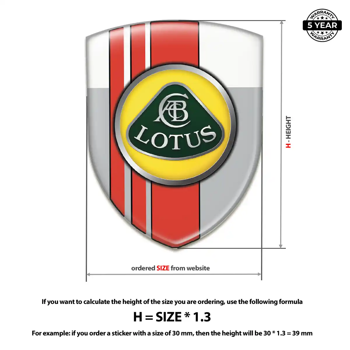 Lotus Emblem Logo Badge Cabin Style